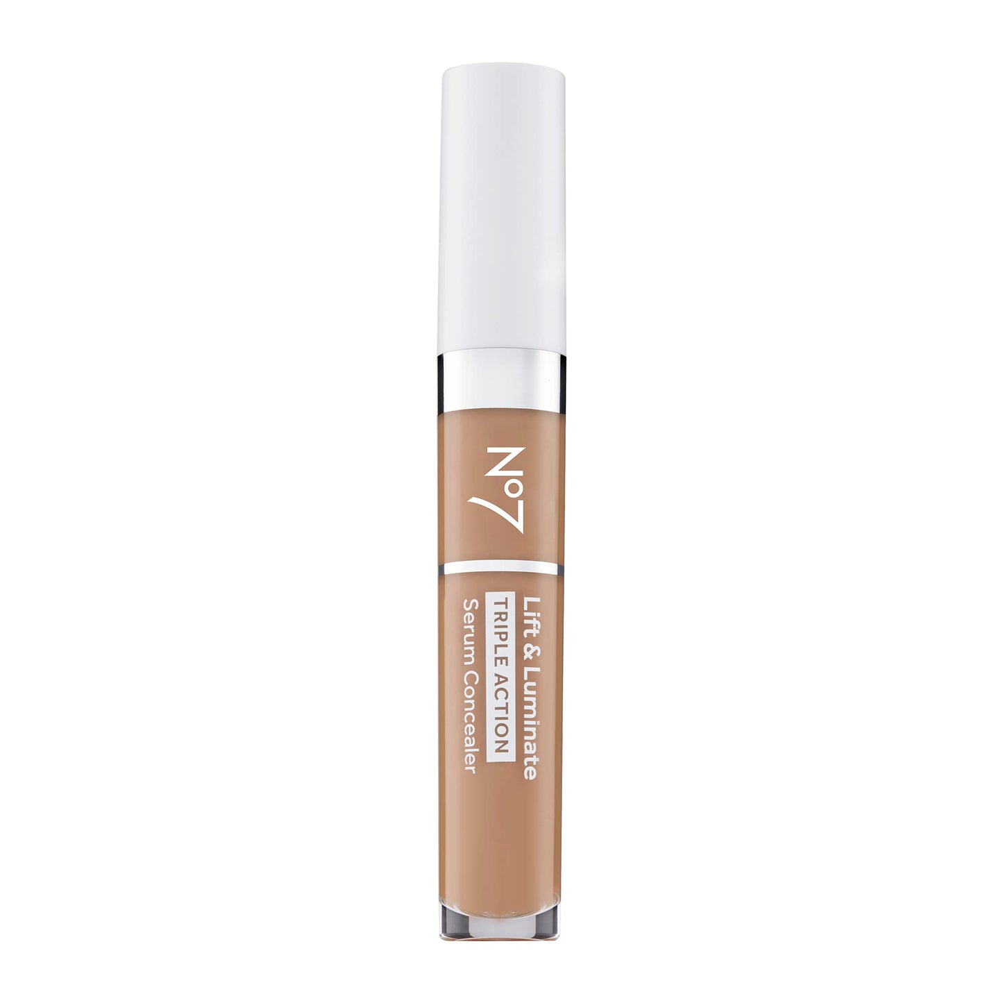 No7 Lift & Luminate Triple Action Serum Concealer - Truly Medium - Anti Aging Liquid Concealer Makeup for Blemishes & Dark Circl