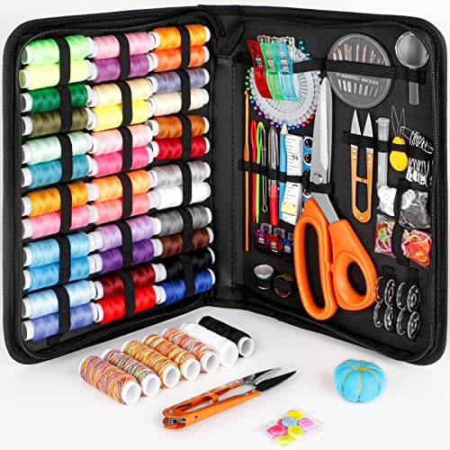 Sewing Kit for Adults,Maxfanay Needle and Thread Kit for Sewing,Professional Sewing Supplies Accessories with Tailor Sciss...