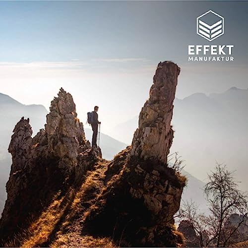 Effekt Carbon Trekking Poles Adjustable with Cork Grip & Bag - Hiking Poles, Telescopic Portable Nordic Walking Stick with...