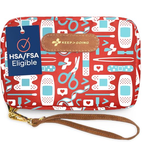 Keep Going Travel First Aid Kit Bundle of 2 Kits, First Aid Kit for Car, Home, Dorm, & Boat with Latex-Free Bandages – Tra...