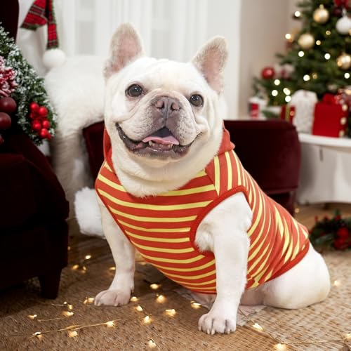 CHEERTAILS Dog Halloween Costumes for Medium Dogs, French Bulldog Clothes Frenchie Halloween Dog Costume Tank Top Summer S...