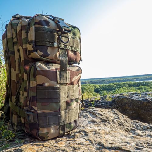 Fox Outdoor Products Medium Transport Pack | 29L Tactical Backpack with Organizer Pockets, MOLLE Webbing & Hydration Sleev...