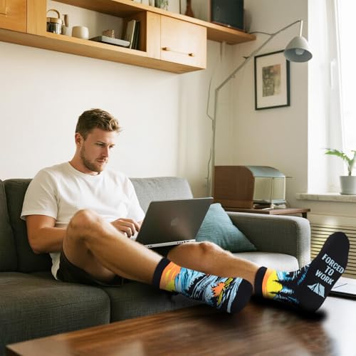 AGRIMONY Gifts for Men Women Dad Teen Boys- Funny Crazy Silly Sport Socks- Fathers Christmas Birthday Gifts Stocking Stuffers