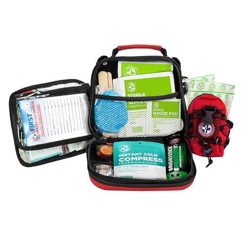 Be Smart Get Prepared 398pc Emergency First Aid Kit + BONUS Mini Kit included - Ideal for Office, Home, Car, School, Emerg...