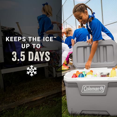 Coleman Classic Series Insulated Portable Cooler, Leak-Resistant Outdoor Hard Cooler Keeps Ice up to 5 Days, 52/70/120/150...