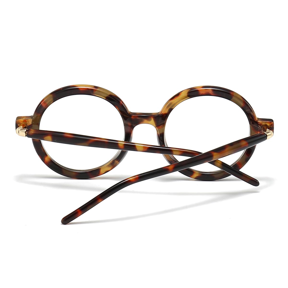 JOVAKIT Retro Round Blue Light Glasses for Women Men Fashion 90s Round Frame Glasses Style Computer Eyeglasses (Tortoise)