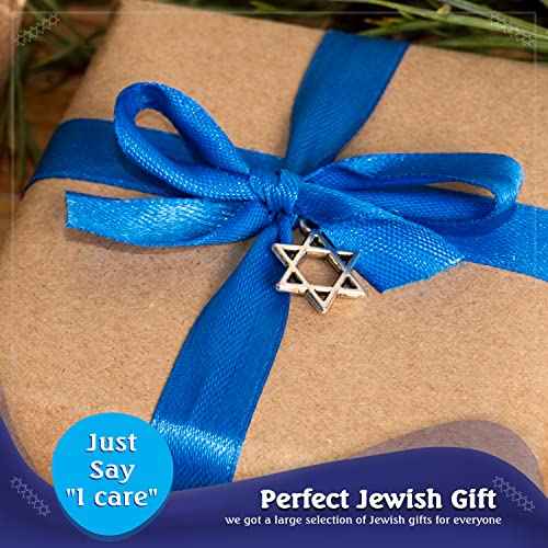 Pack of 5-Pcs - Hq Mix Colors Handmade Knitted Kippah for Men Boys and Kids, Yamaka Hat from Israel - Kippot Bulk (Mix Lines, 17CM Flat)