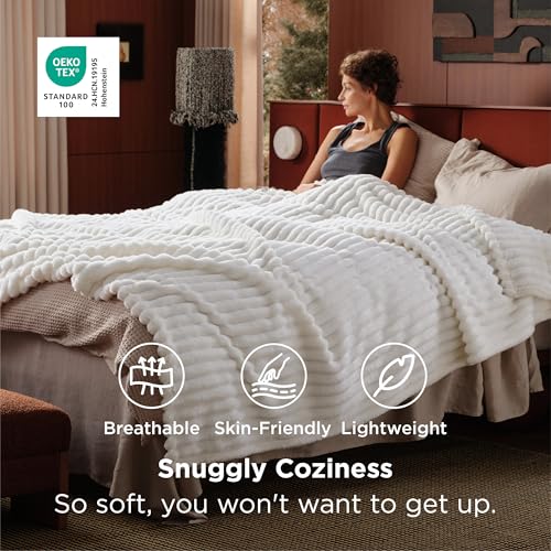 Bedsure GentleSoft King Size Blanket for Bed - Cozy Soft Blankets for Women, Cute Large Bedding Fleece Throws for Girls, O...
