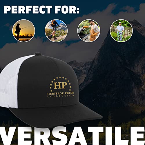 Heritage Pride Duck Hunting Dog Outdoors Hunting Mens Embroidered Mesh Back Trucker Hat