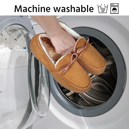 MIXIN Mens Slippers Indoor Outdoor Memory Foam House Shoes Anti-Slip Moccasins Slippers for Men