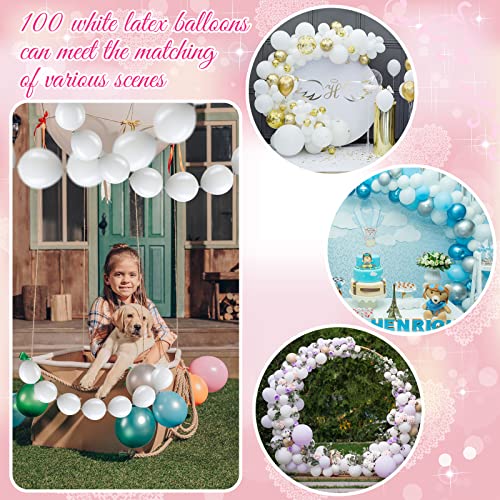 Meanplan 100 Pcs Link Balloon Quick Linking Latex Connected Balloons Linkable for New Year's Party Valentine's Day Carniva...