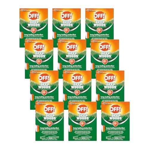 OFF! Deep Woods Insect Repellent Towelettes, 12 Count (Pack of 12)