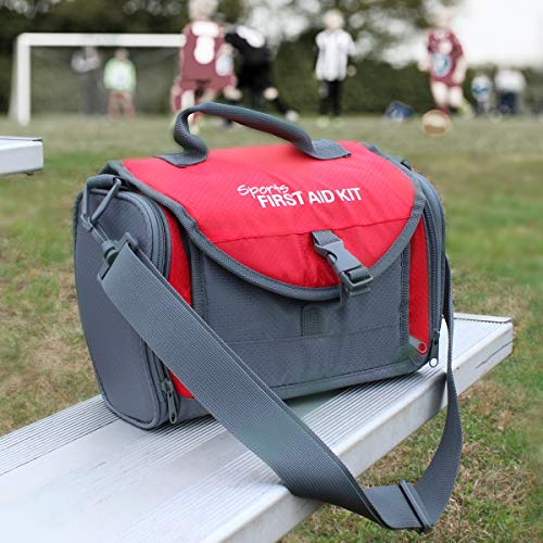 24/7 First Aid Coaches' First Aid Kit, Sports First Aid Kit Duffel Bag for Basketball, Baseball, Football, Volleyball, and...