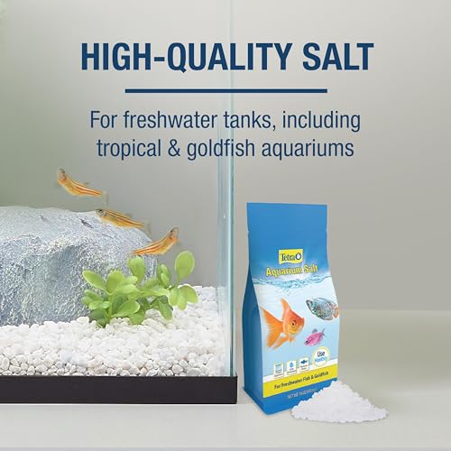 Tetra Aquarium Salt for Freshwater Fish Tanks, 16 Ounces, Salt for Tropical and Goldfish Aquariums Enhances The Health of ...