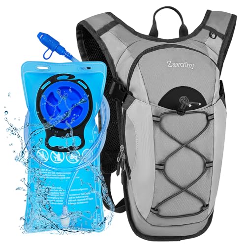 Zavothy Hydration Backpack with 2L Hydration Bladder Water Backpack for Hiking Hydration Pack for Running Cycling Hiking