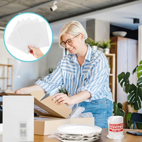 320 pcs Moving Packaging Supplies, 260 Cushioning Foam Pouches and Sheets, 4 Sizes (16x12", 12x12", 12x7.8", 7.8x7.8") wit...