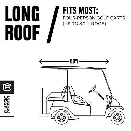 Classic Accessories Fairway Long Roof 4-Person Golf Cart Cover