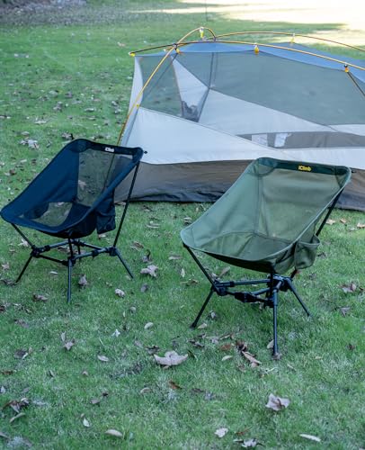 iClimb 1 Triangular Frame Anti-Sinking Chair and 1 Square Frame Chair Bundle, Ultralight Compact for Adults Outdoor Campin...