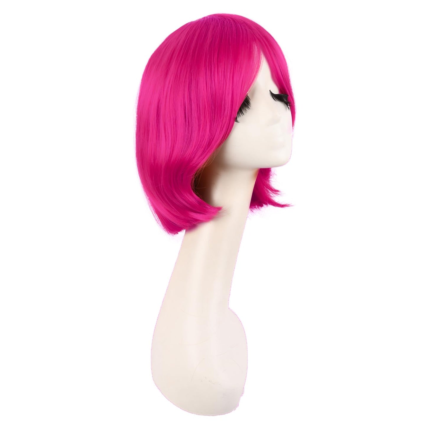 MapofBeauty 12 Inch/30 cm Fashion Unisex Short Straight Beauty Wig (Hot Pink)