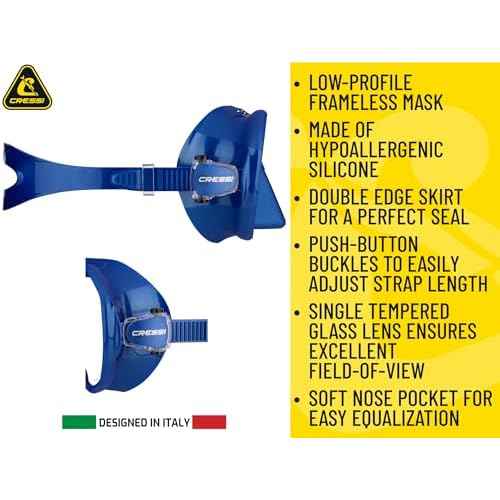 Cressi Mask & Snorkel Combo for Snorkeling- Lightweight and Comfort with High Performance- Z2 & Corsica - Designed in Italy