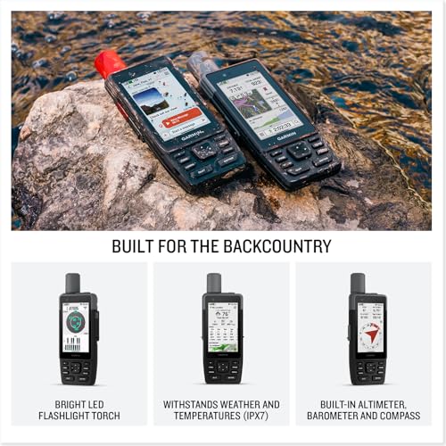 Garmin® GPSMAP® H1, Premium GPS Handheld Navigator with Color Touchscreen and Buttons, Durable IP67 Water Rating, Long Bat...