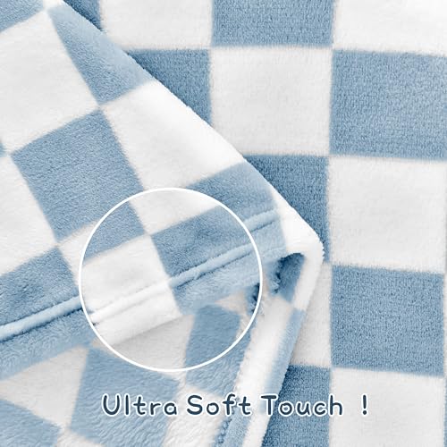 Yurhap Checkered Baby Blanket Fleece Baby Blankets for Boys, Ultra Soft Cozy Fluffy Infant Toddler Newborn Receiving Blank...