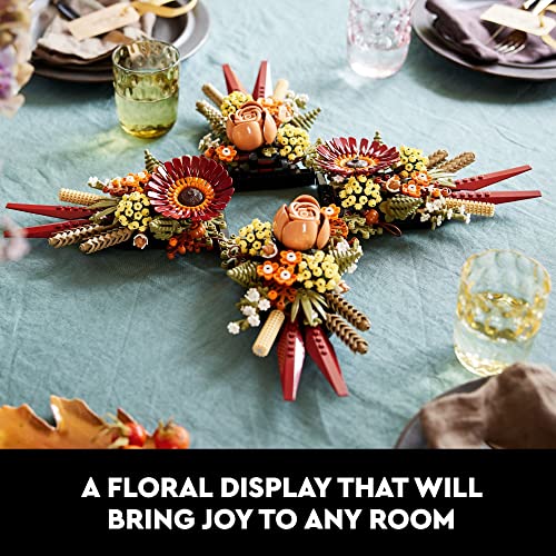 LEGO Icons Dried Flower Centerpiece Building Sets for Adults, Ages 18+ Years - Fall & Thanksgiving Decorations for Dinner ...