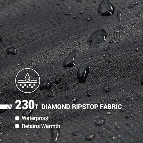 KingCamp Sleeping Bag for Adults, Cold Weather & Warm Extra Wide Big & Tall XL Portable Waterproof Flannel Sleeping Bags, ...