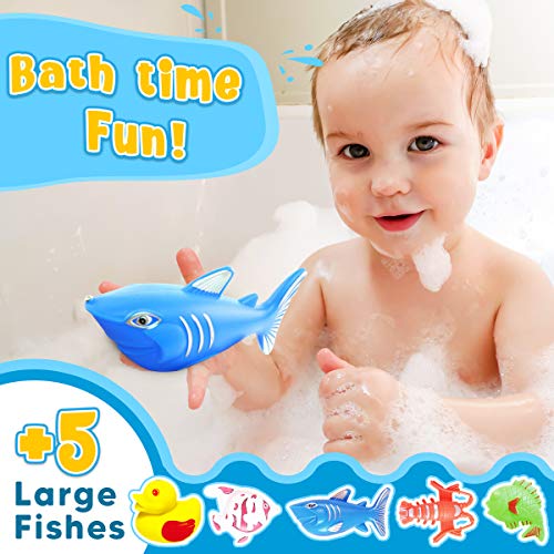 Goody King Magnetic Fishing Game Pool Toys for Kids - Bath Outdoor Indoor Carnival Party Water Table Toys Fish for Kids Ag...