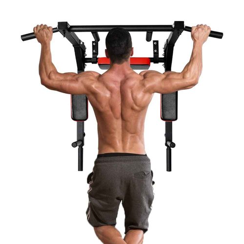 STARBRILLIANT Multi-functional Wall Mounted Pull Up Bar Heavy Duty Chin Up Bar for Home Gym Indoor Upper Body Workout, Power Tower Set Training Equipment Fitness Dip Stand Supports to 440 Lbs