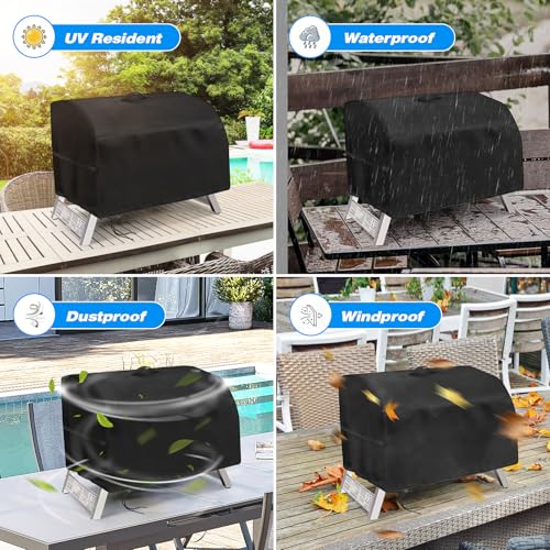 Jungda Grill Cover for Masterbuilt MB20030819 Portable Propane Gas Grill,Outdoor Waterproof Small Tabletop Grill Cover Hea...