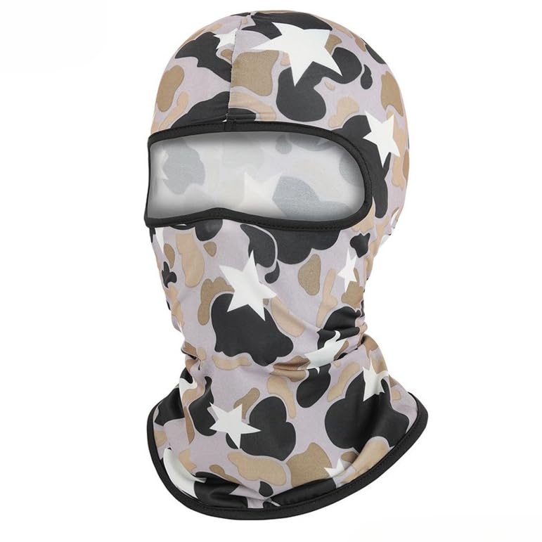 Camouflage Neck Gaiter Ski Mask Cycling Mask for Men Women Sunscreen Headgear Milk Silk Masks for Outdoor Sports Biking