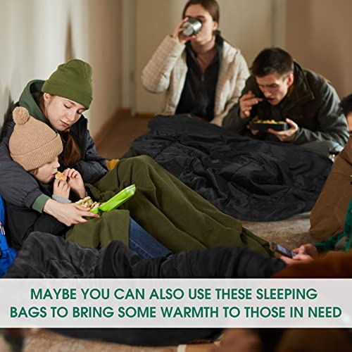 Tudomro 16 Pack Winter Camping Sleeping Bags Bulk for Homeless Adults Cold Weather Lightweight Waterproof Compact Backpack...