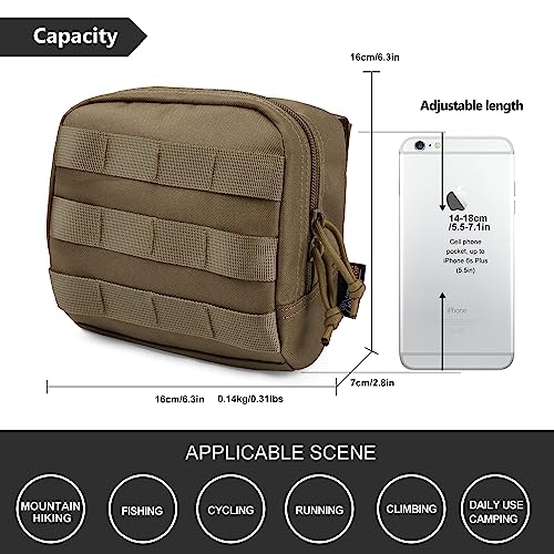 Mardingtop 25L Tactical Backpacks+Molle Admin Tactical Utility Pouch