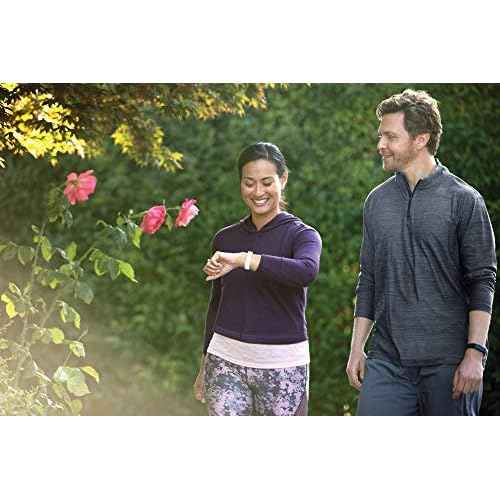 Fitbit Inspire HR Heart Rate and Fitness Tracker With S and L Bands, White, One Size, 1 Count