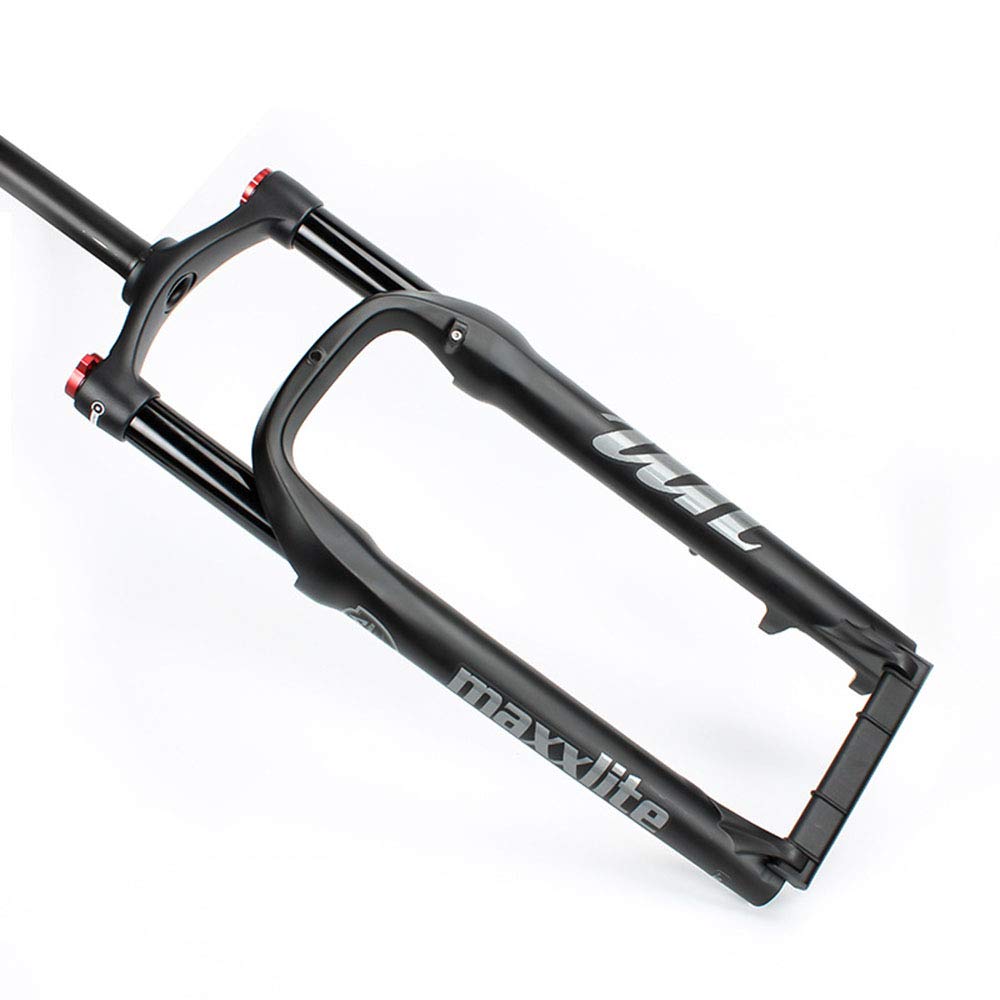 Syvrac 26Inch Bike Fat Air Fork, 1-1/8" Steering Tube Spread 135MM Travel 120MM Inner Tube D34MM for Beach Snow Bike E-Bike