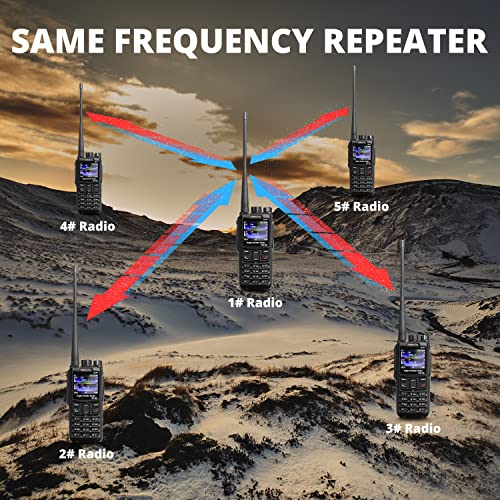 Radioddity GD-88 DMR & Analog 7W Handheld Radio, VHF UHF Dual Band Ham Two Way Radio, with GPS/APRS, Cross-Band Repeater, ...