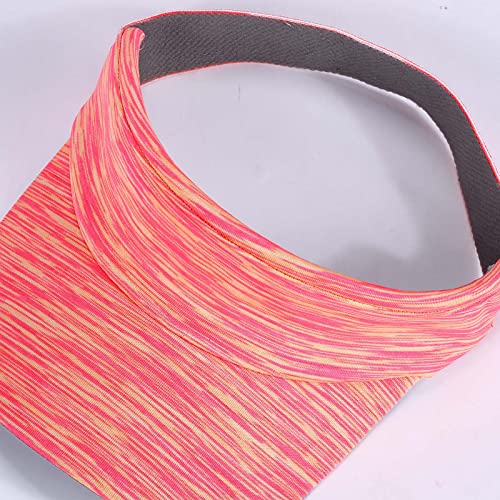 Sun Visor Hat Stretchy Non-Slip Sweatband Elastic Empty Top Cap for Women and Men Outdoor Sports Running