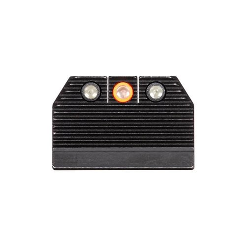 Night Fision Optics Ready Stealth Night Sight Set for Sig P320 Compatible with RMR/507c/508t/Romeo Pro, Orange Front Ring, Black Rear Rings