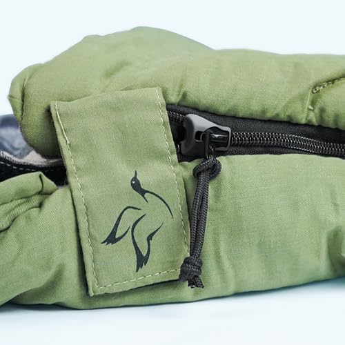 Slumbernest Sleeping Bags for Adults 0-50�F All Season with Pillow Pocket | Flannel Lined Camping Sleeping Bag Lightweight...