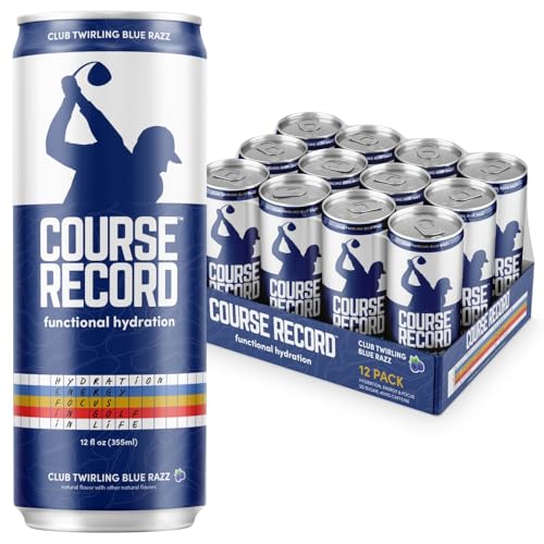 Functional Hydration Drink for Golfers – COURSE RECORD Variety Pack – Electrolytes, Calm Energy & Focus – Healthy Sports D...