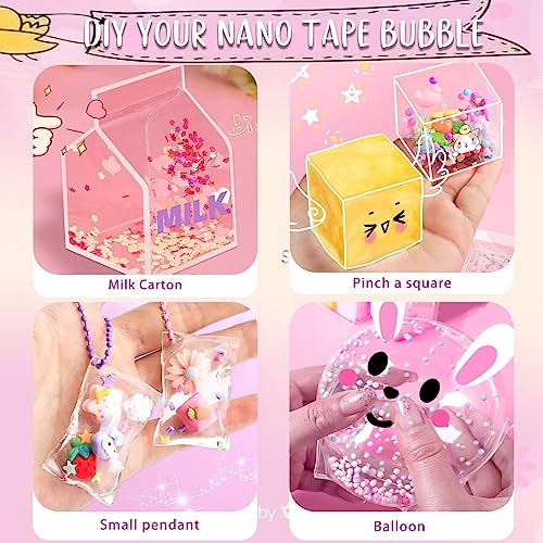 BENWIL 6 PCS Nano Tape Bubble Bubbles Kit for Kids with Box, Squishy Maker Making Kit, Birthday Gifts for 4 5 6 7 8 9 10 Y...