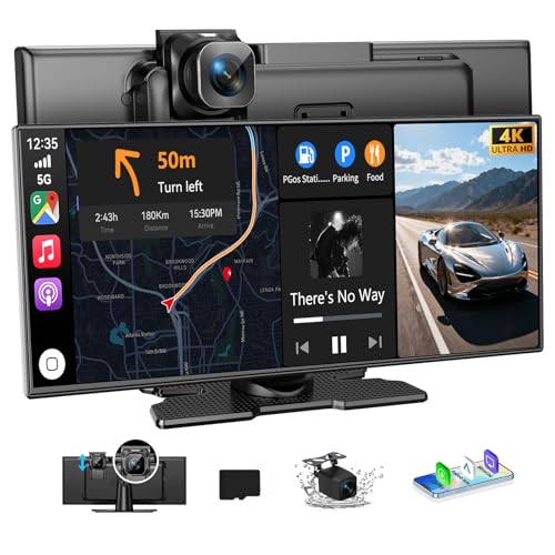 Carplay Screen for Car 11.5" Largest HD Screen for Carplay & Android Auto Car Stereo with 4K Dash Cam 1080P Backup Camera,...