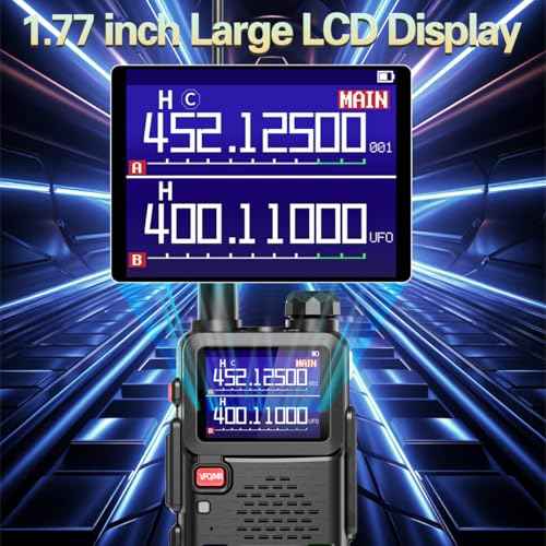 BAOFENG Ham Radio Handheld Long Range AR-5RM 10W Radios Rechargeable Walkie Talkies Portable NOAA Weather Two Way Radio with 2500mAh Battery, USB-C Charger for Camping Hunting (2 Pack)