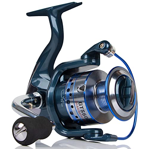 HPLIFE Saltwater Spinning Reel, Faster Line Retrieve, Braid Ready Spool, 5.5:1/4.7:1 High Speed, Max Drag 33Lbs, Smooth Fr...