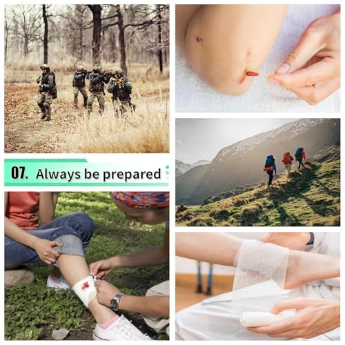 171PCS Survival First Aid Kit with Survival Gear, First Aid Supplies, Emergency Tent, and MOLLE Nylon Bag, Ideal for Car, ...
