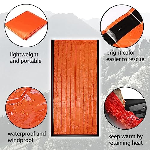 Sleeping Bags, Portable Sleeping Bag Waterproof Blanket for Camping Hiking and Other Outdoor Activities, Orange