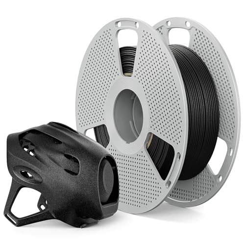 SUNLU 0.5KG PA12-CF Carbon Fiber Nylon Filament 1.75mm Black, Excellent Wear & Oil Resistance, Heat-Resistant Reusable Spo...