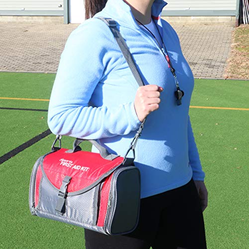 24/7 First Aid Coaches' First Aid Kit, Sports First Aid Kit Duffel Bag for Basketball, Baseball, Football, Volleyball, and...