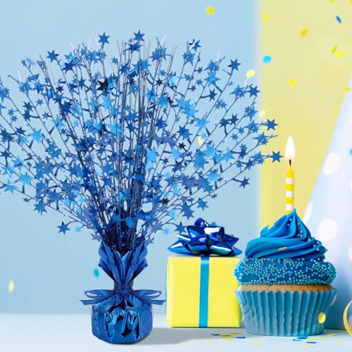 Crowye 3 Pieces Metallic Foil Spray Centerpiece Halloween Party Star Table Decoration Burst Centerpieces Fall Table Decor ...